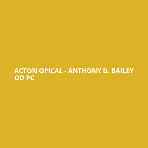 Dr. Anthony D. Bailey - OD Pc