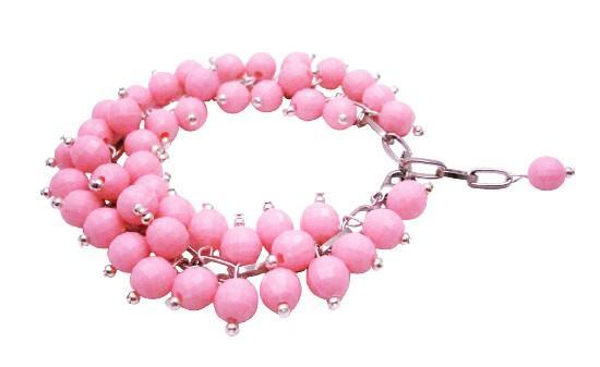 Delicate Elegant Soothing Color Rose Petal Beads Bracelet