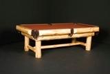 Rustic Log Pool Table