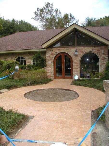 Stamped concrete