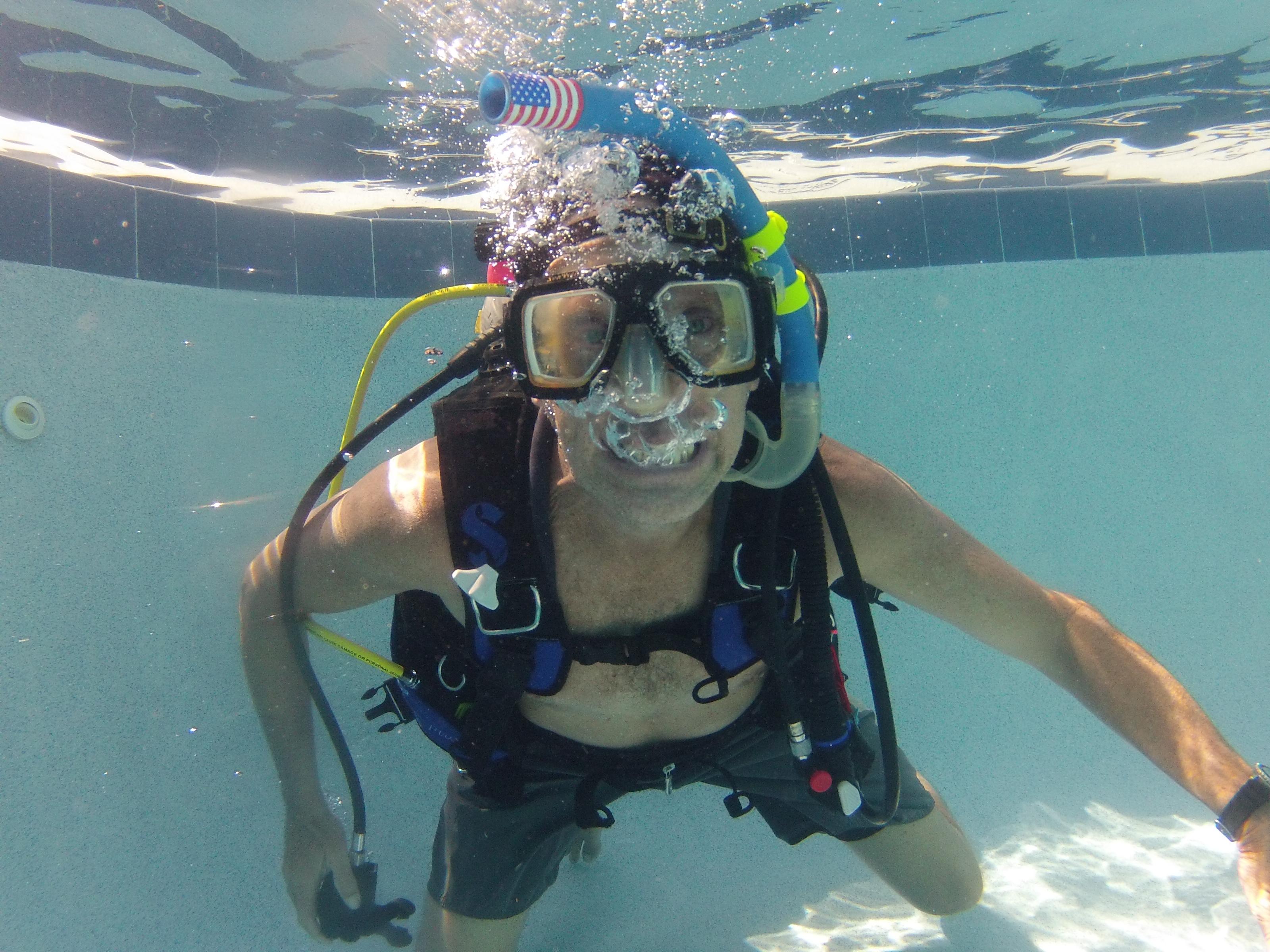 Pool training with iDive Florida in St. Augustine