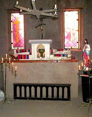 Historic adobe wedding chapel