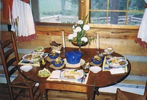 Rustic Interior of Rental Cabin