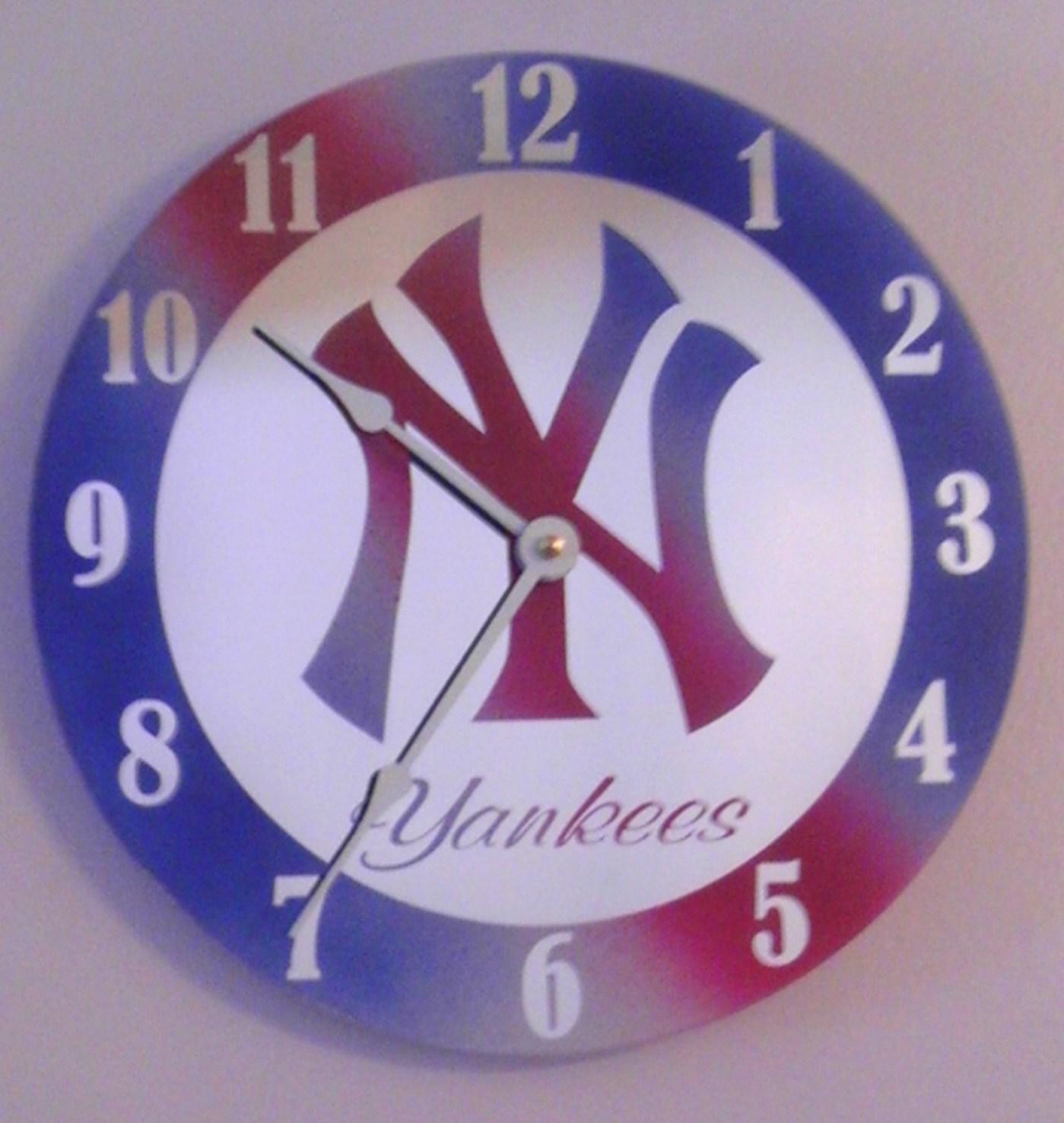 Custom glass clock