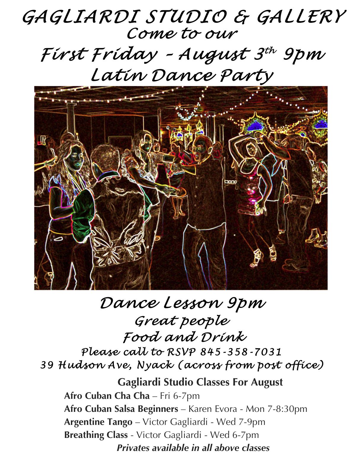 Latin Dance Party every 1st Friday of the Month