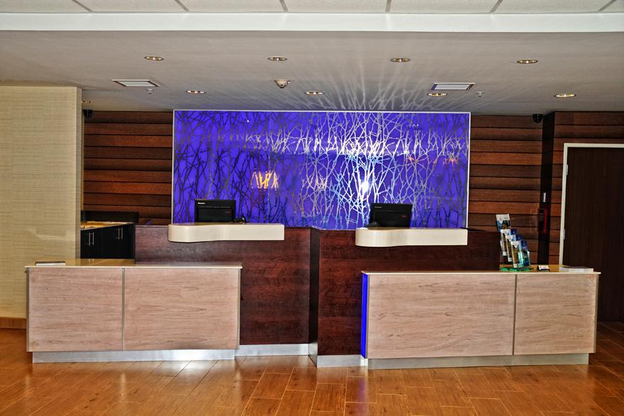 Cedar Rapids Hotel Reception Area