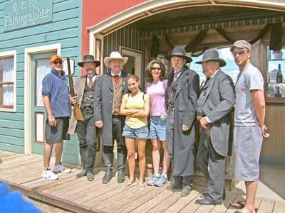 Visitors with Reenactors