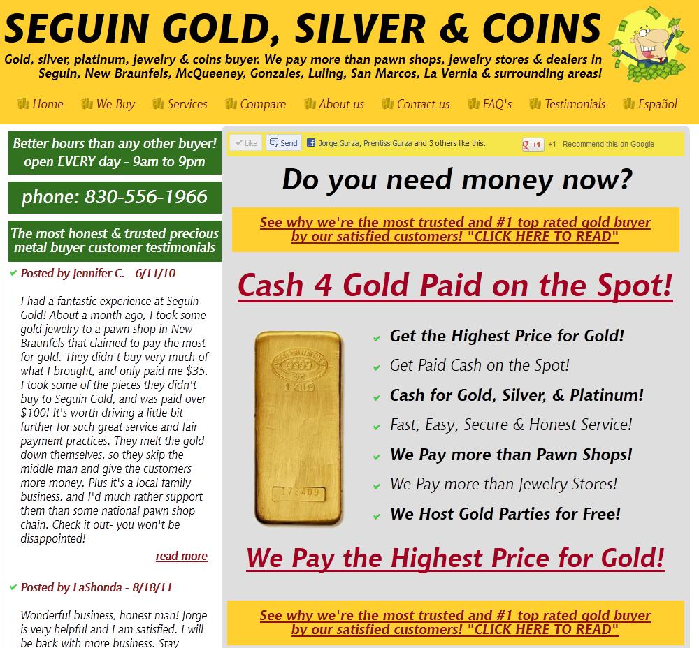 SEGUIN GOLD, SILVER & COINS