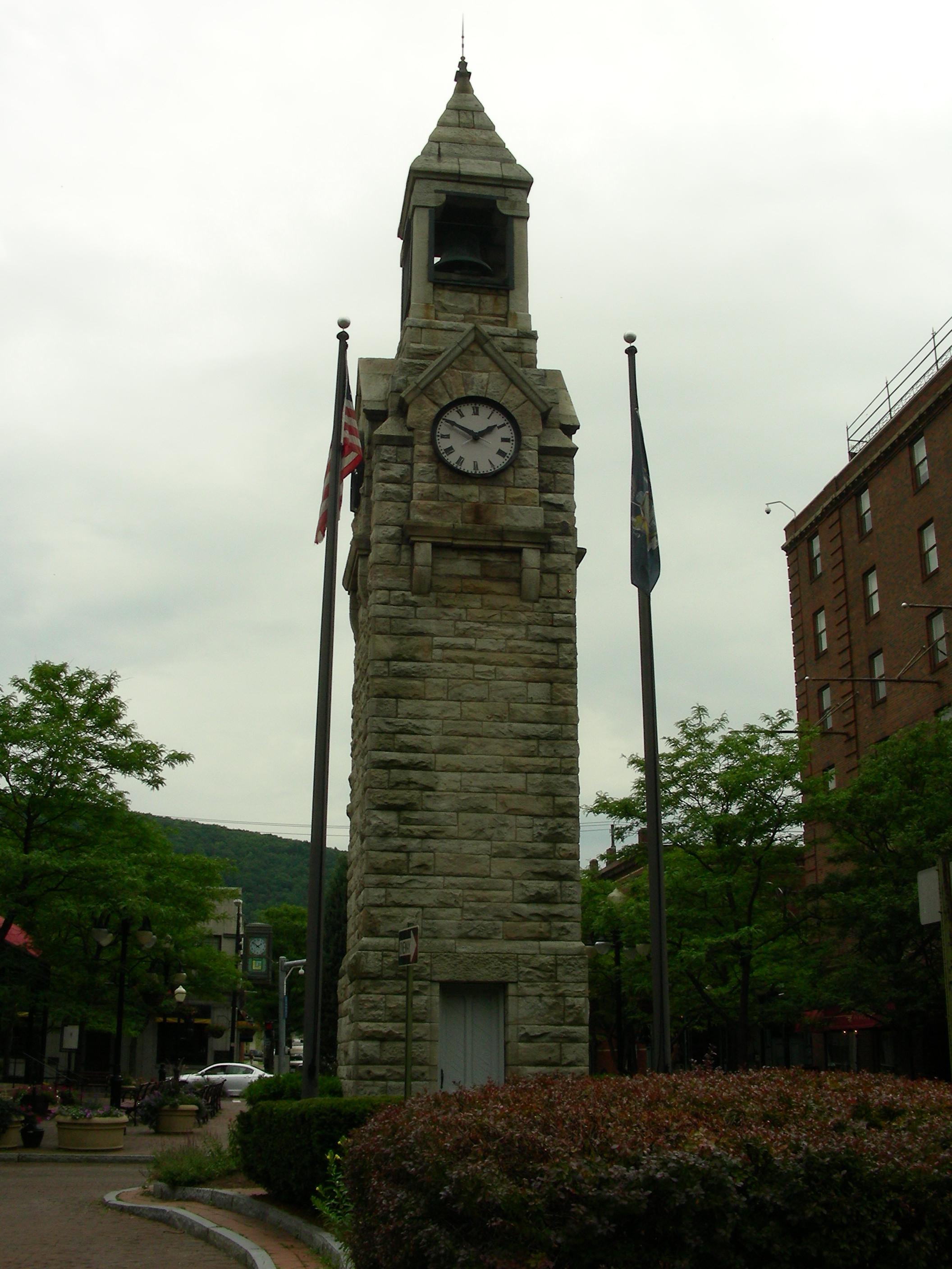 Centerway Square clock tower, adjacent to the ExecuCenter.