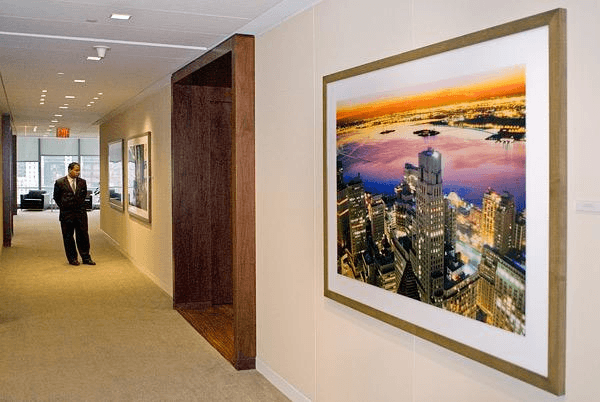 Fine art photography by photographer Andrew Prokos in a New York corporate art collection