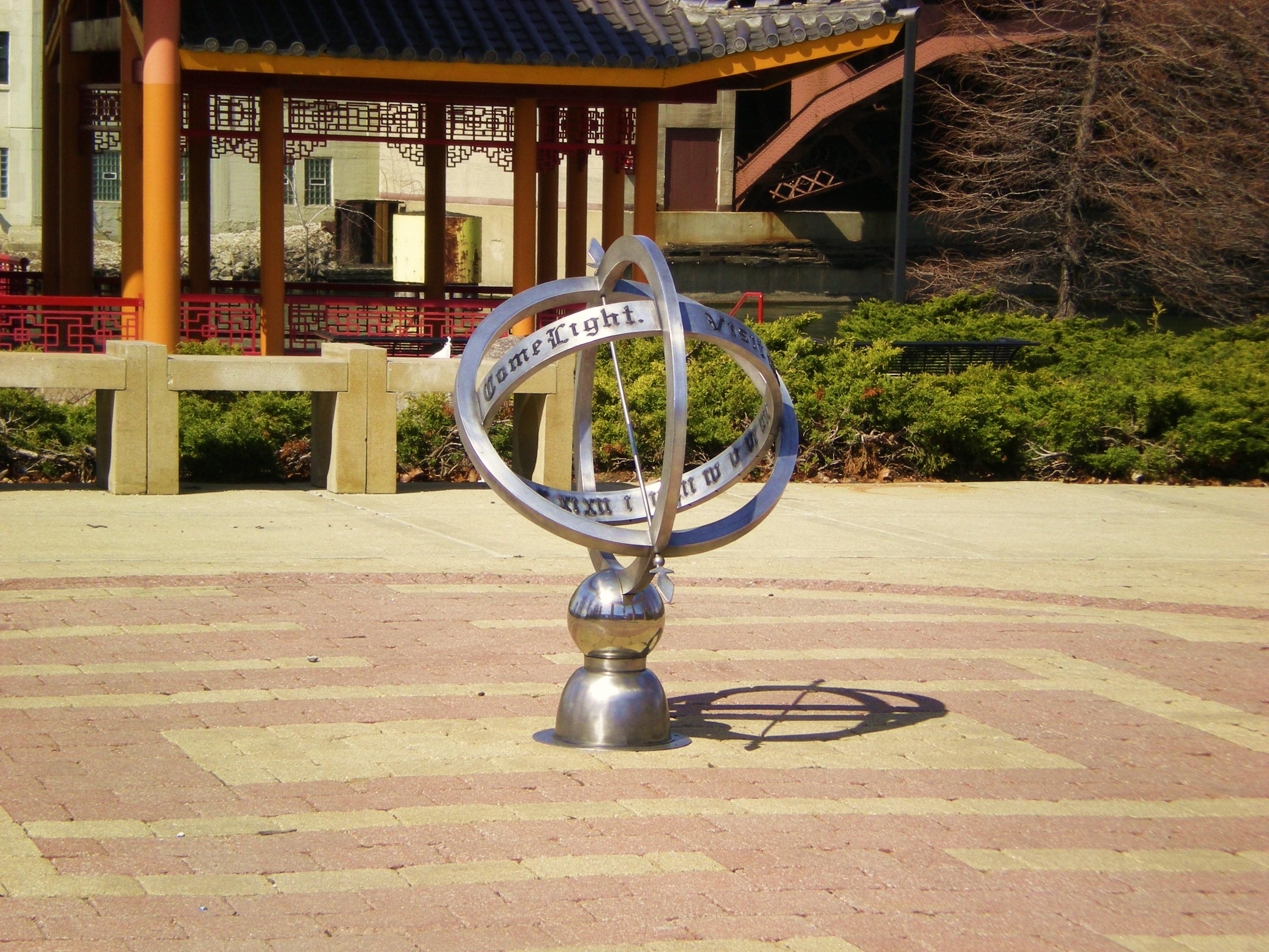 stainless steel sun dial