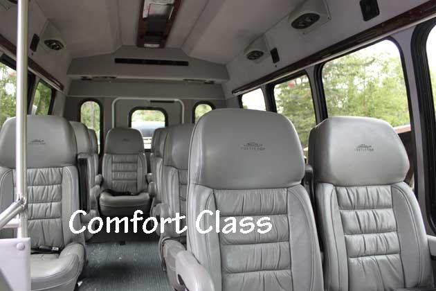 Executive coach travel for small groups