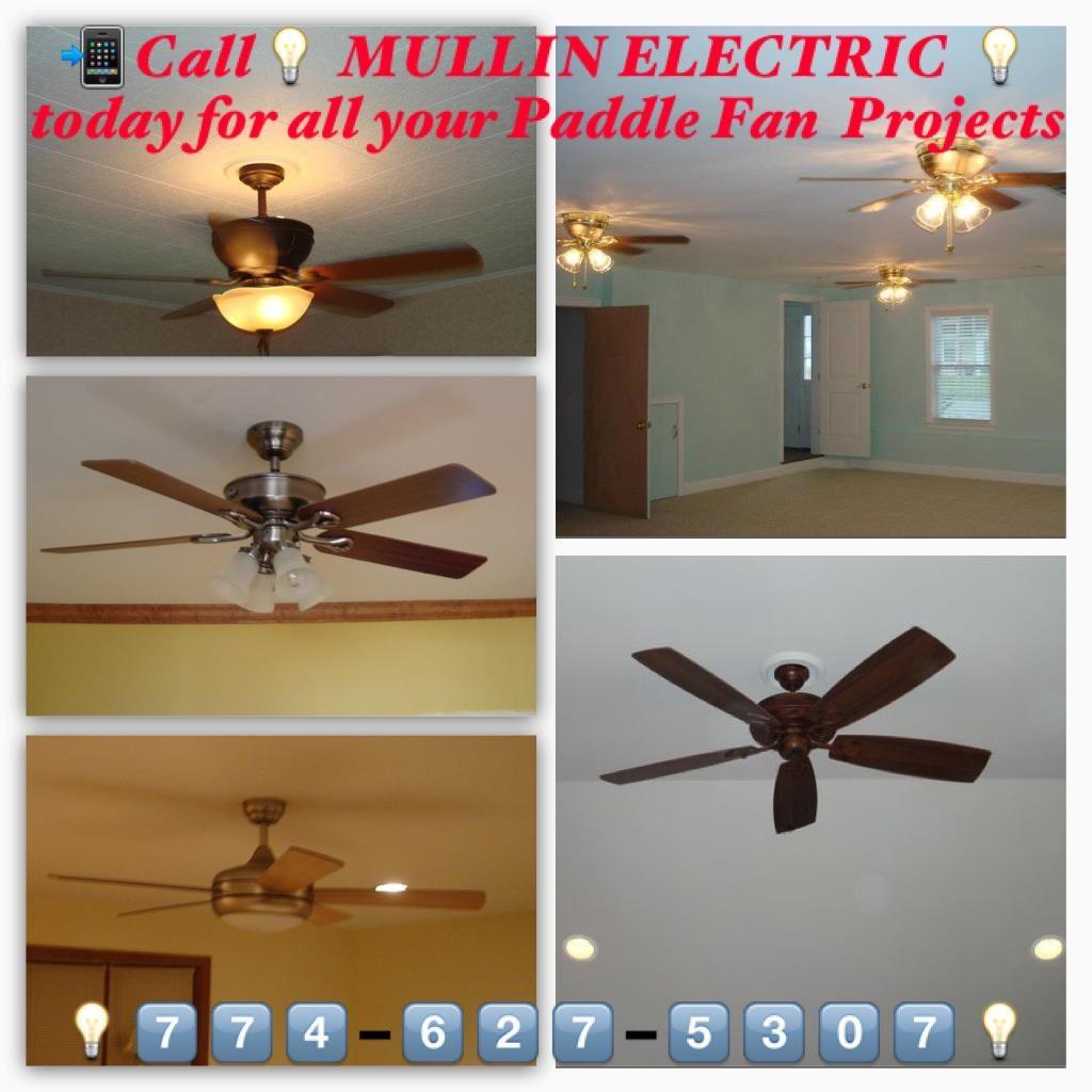 Paddle Fans Installed By Mullin Electrical Contractor