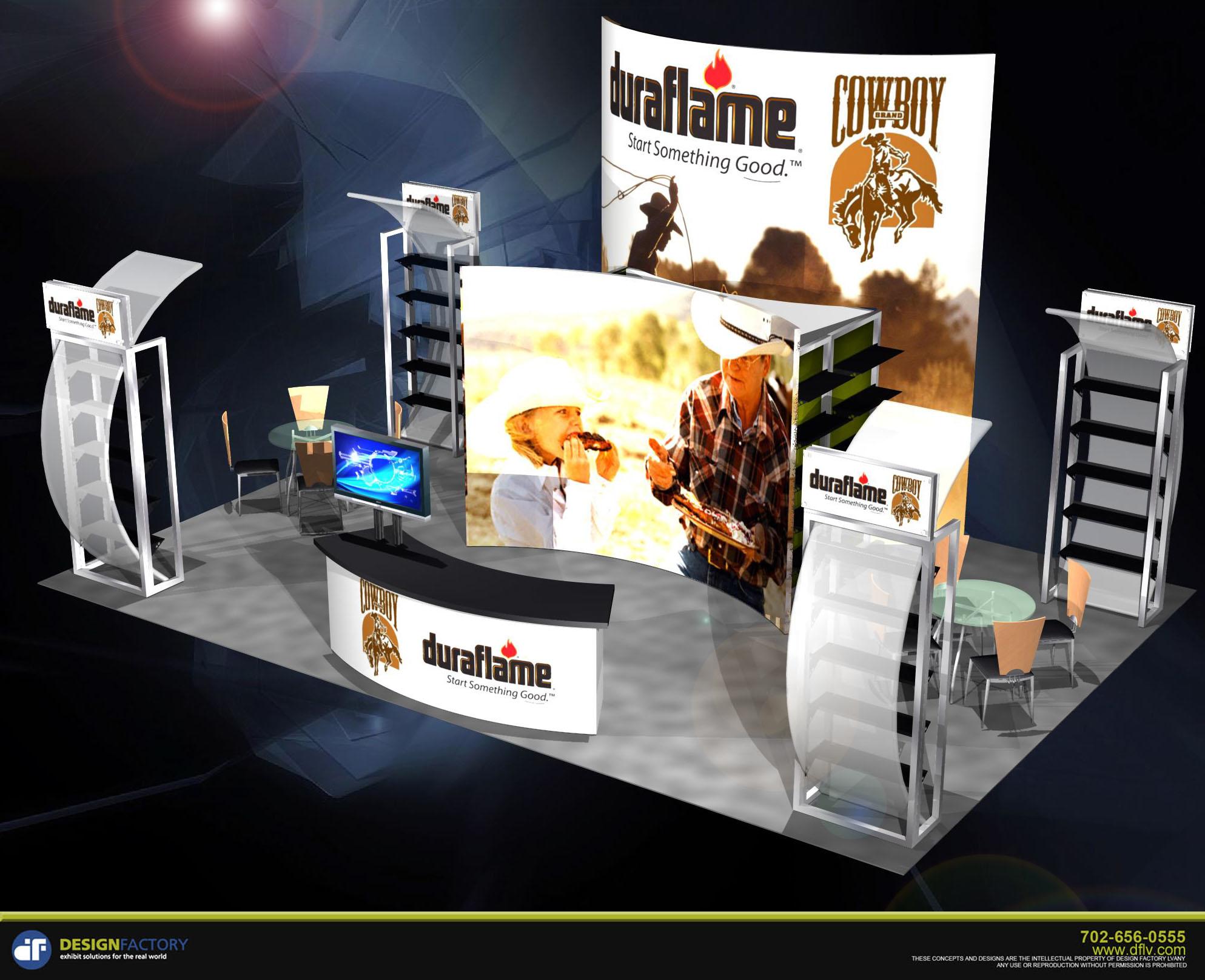 Trade Show Display Stand for Duraflame