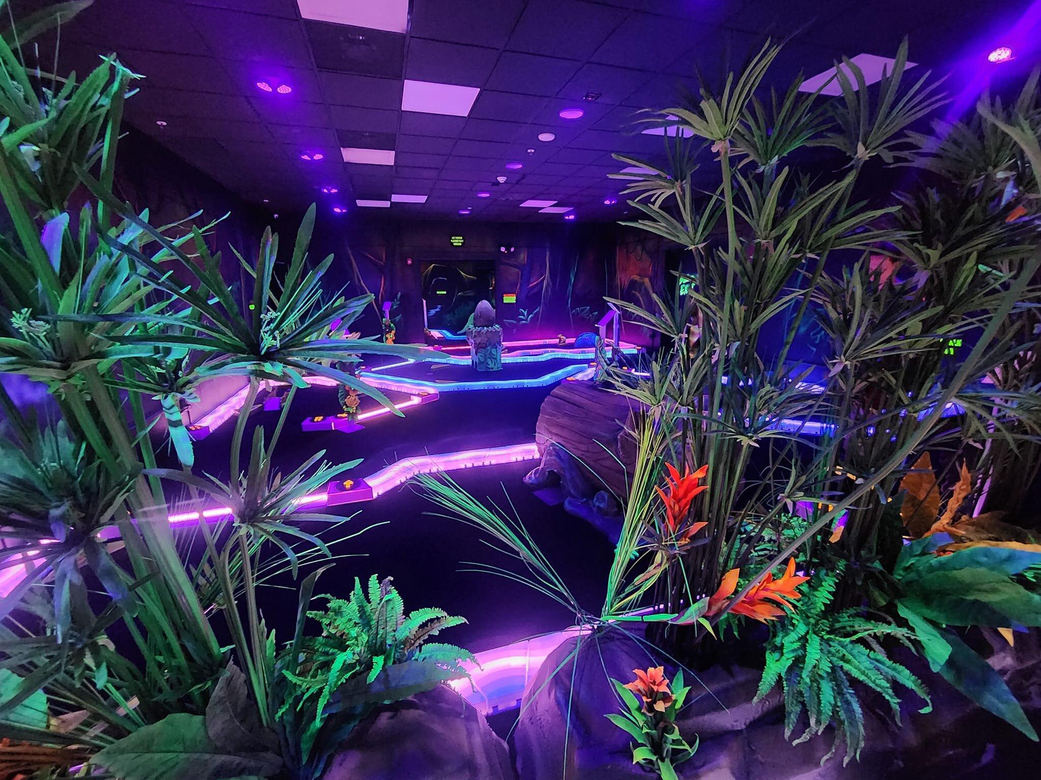 Rainforest Black Light Golf & Arcade