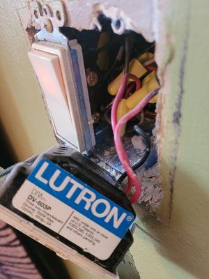 Change out faulty wall switches.