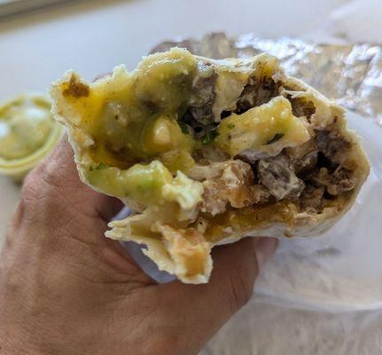 California Burrito , halfway through