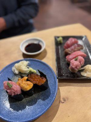 Maguro lovers and uni set