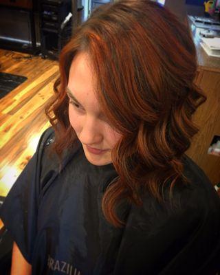 Pumpkin Spice Balayage by Kate Ellis