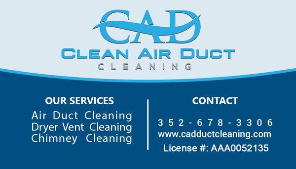 Clean Air Duct Cleaning Contact Information