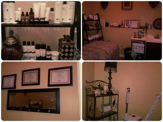 Facial Room at the beautiful CaraVail's Day Spa in Columbus, GA