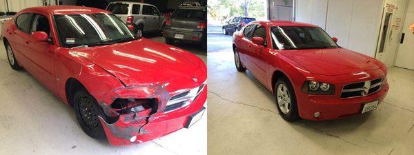 This was what my car looked like before but Aaron and his boys fixed it up in no time... Thank you Aaron's Auto Group! (S)