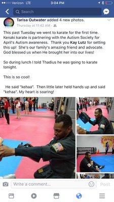 Thadius's first experience  with Martial Arts.