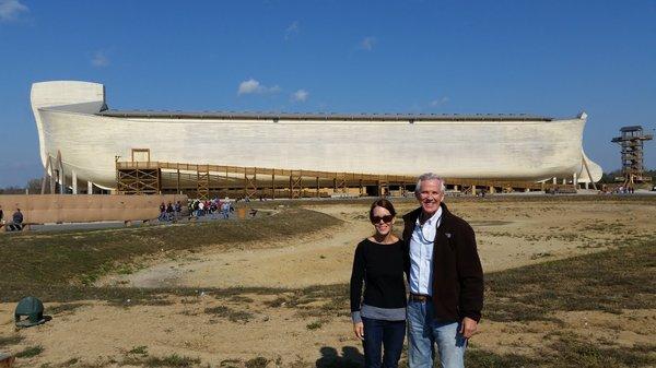 Me and my beautiful wife visiting the Arc.