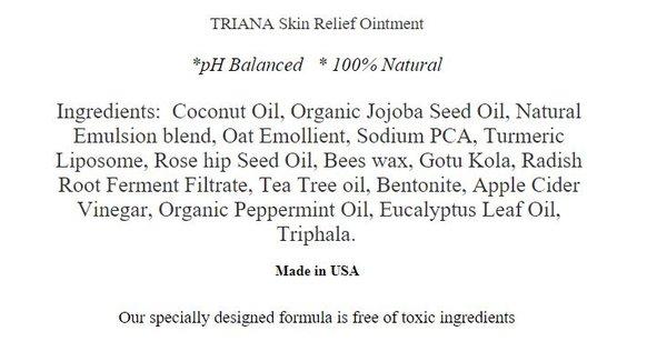 TRIANA Skin Relief Ointment Ingredients