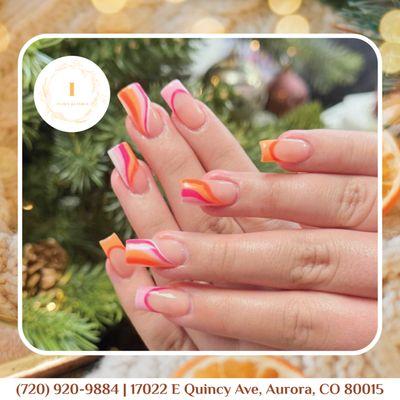 Turn your nails into holiday masterpieces! Book today for New Year nail art that's full of cheer.