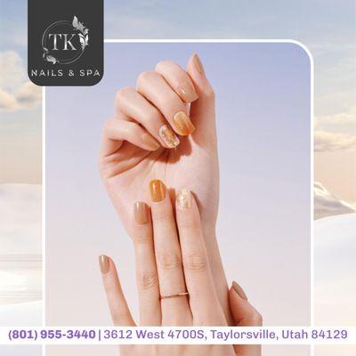 Ready for some pampering? 
 TK Nails and Spa offers top-notch nail services that will leave you feeling fabulous. Whether it's a classi