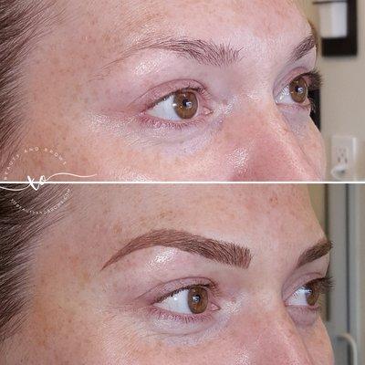 Microshading Microblading at XO Beauty and Brows Atlanta