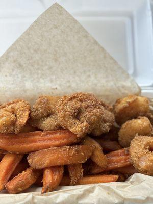 Shrimp basket & sweet potato fries