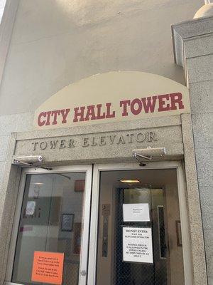 City Hall Tower elevator