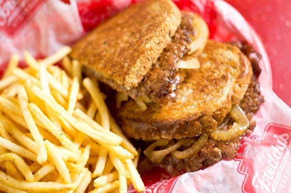 Patty Melt with Fries