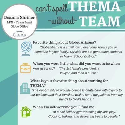 #Can'tSpellTHEMAwithoutTEAM Deanna Shriner, LPN