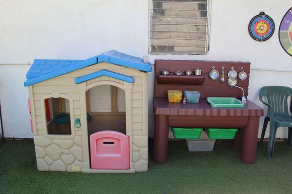 Part of outdoor play area.