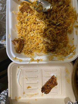 Biryani and kabab