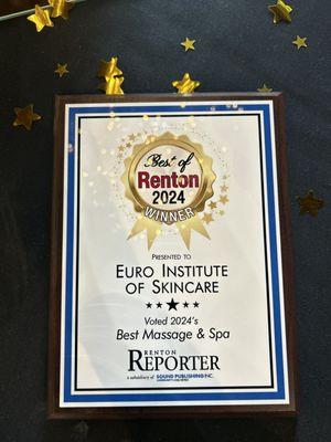 Award winning student operated spa!

Best of Renton 2024, 
Best Massage & Spa!