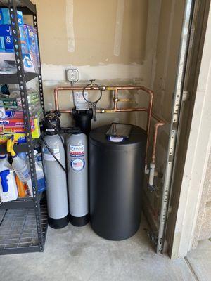 Kinetico Non electric water softening system with carbon filter