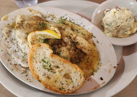 Stuffed trout lunch special