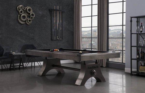 Ultra Modern Industrial  Pool Table by Plank and Hide Co.