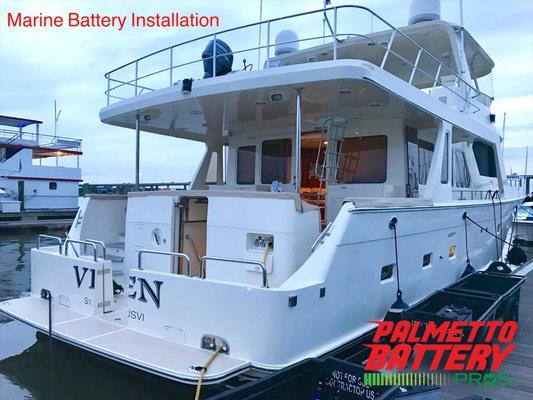 Palmetto Battery Pros is licensed and insured to professionally install marine batteries.