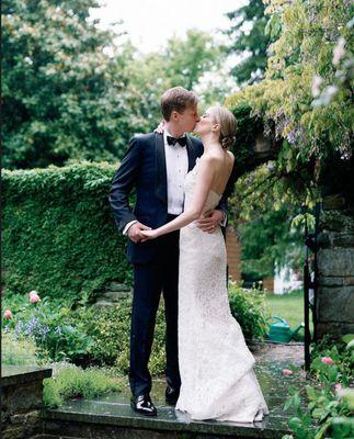 Groom and Bride Custom Tuxedo & Wedding Gown