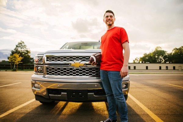 Tailgating with a 2015 Chevy Silverado offered by Used Car Motor Mall of Grand Rapids