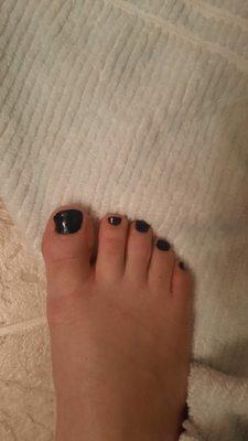 This is the color my toenails came out.