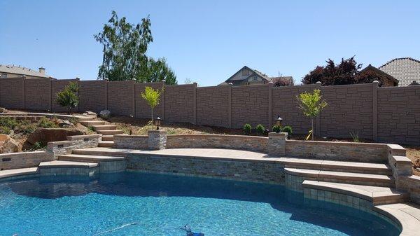 SimTek Ecostone Fence In Sacramento