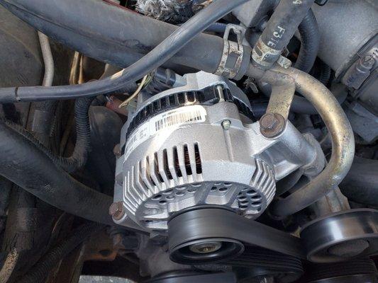 no cost exchange for new alternator, this one was in stock for same price.