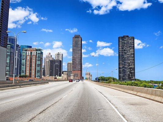 Heading North on Lake Shore Drive