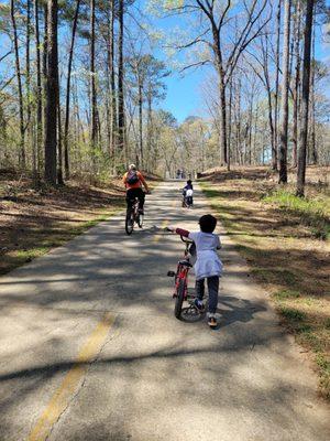 These hills are no joke.  Even little ones have to walk the bike at some point.